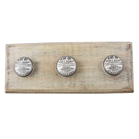 Olive Oil Ceramic Wooden Hook